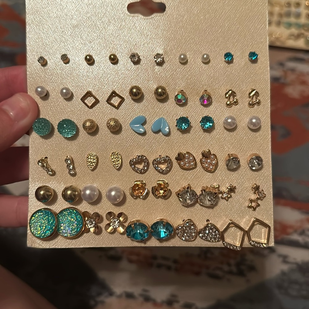 30 pair of earrings